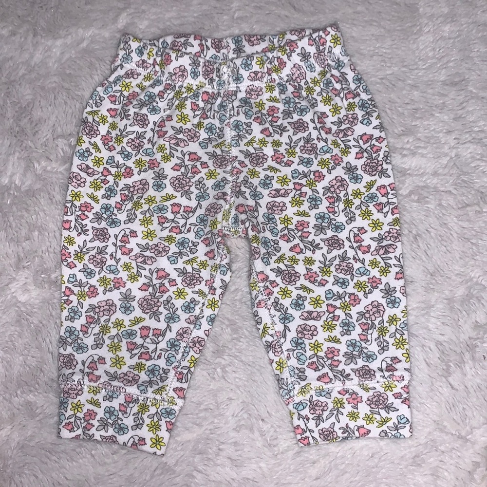 (3 for $10) Carter’s 6 month floral pants baby girl clothing 🌸
